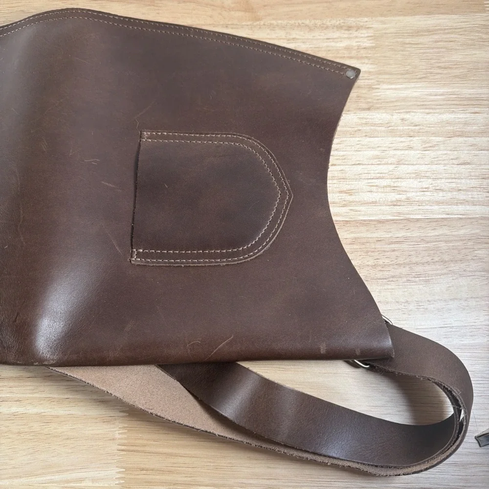 Valhalla Leather Archery Bow Carrier Quiver – Arrow Slots, Strap, Handmade